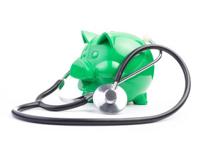 Piggy Bank With Stethoscope